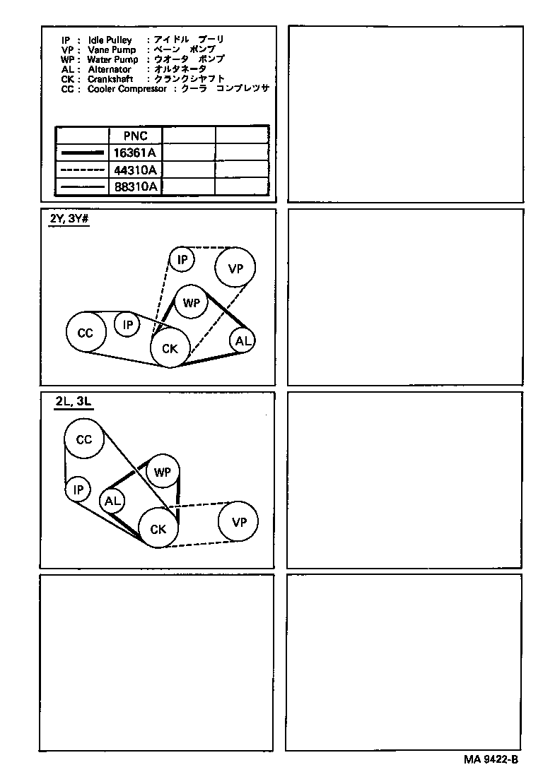  TOYOACE DYNA |  V BELT