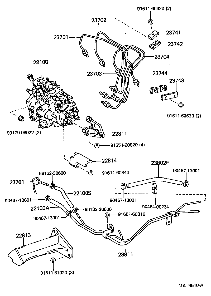  STARLET |  INJECTION PUMP ASSEMBLY