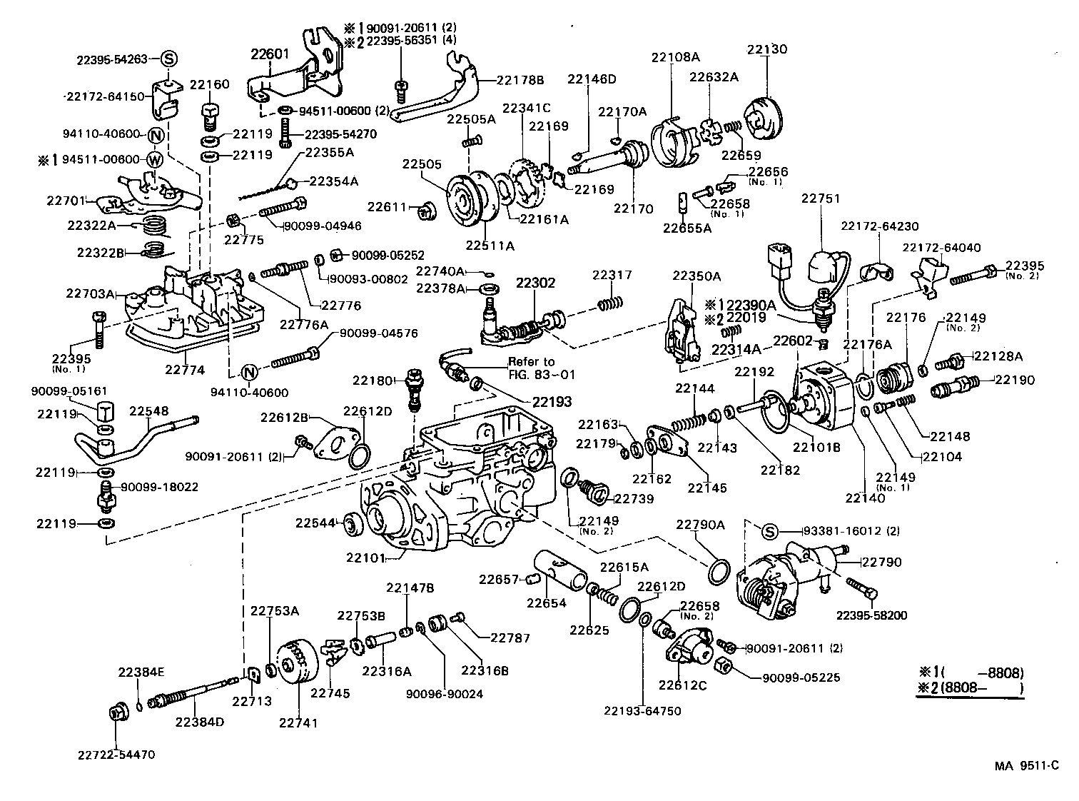  STARLET |  INJECTION PUMP BODY