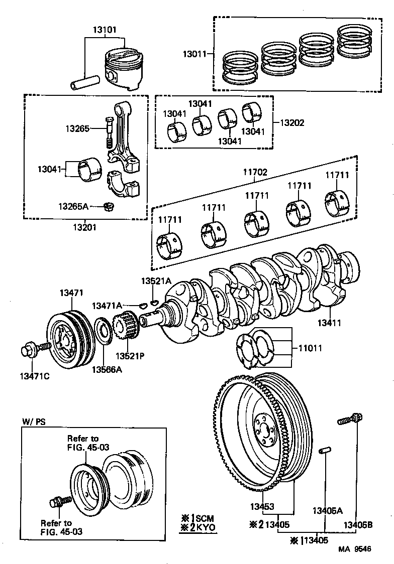  CRESTA |  CRANKSHAFT PISTON