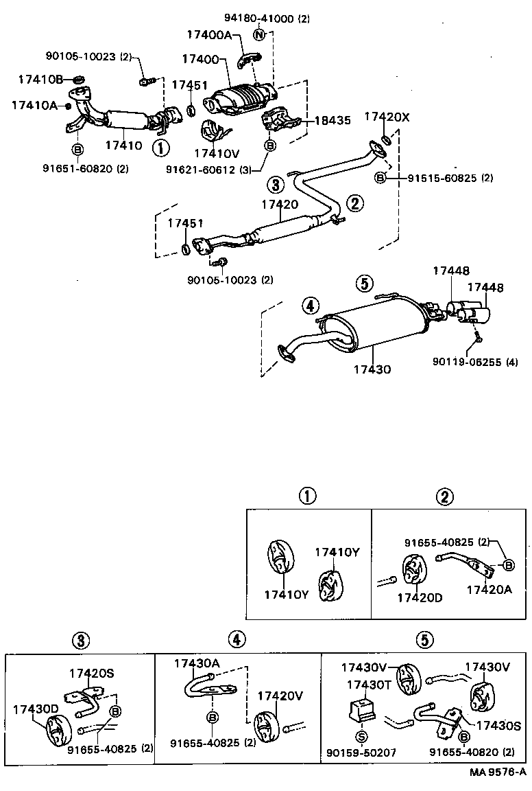  CAMRY VISTA |  EXHAUST PIPE