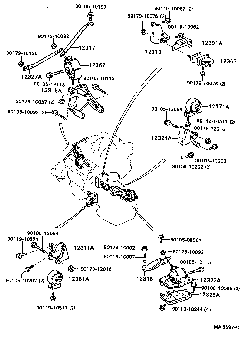  CAMRY VISTA |  MOUNTING