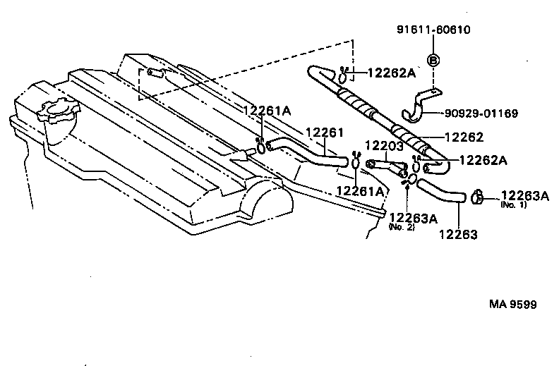  CAMRY VISTA |  VENTILATION HOSE