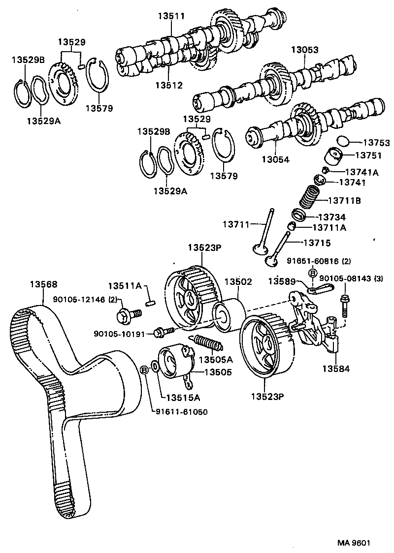  CAMRY VISTA |  CAMSHAFT VALVE