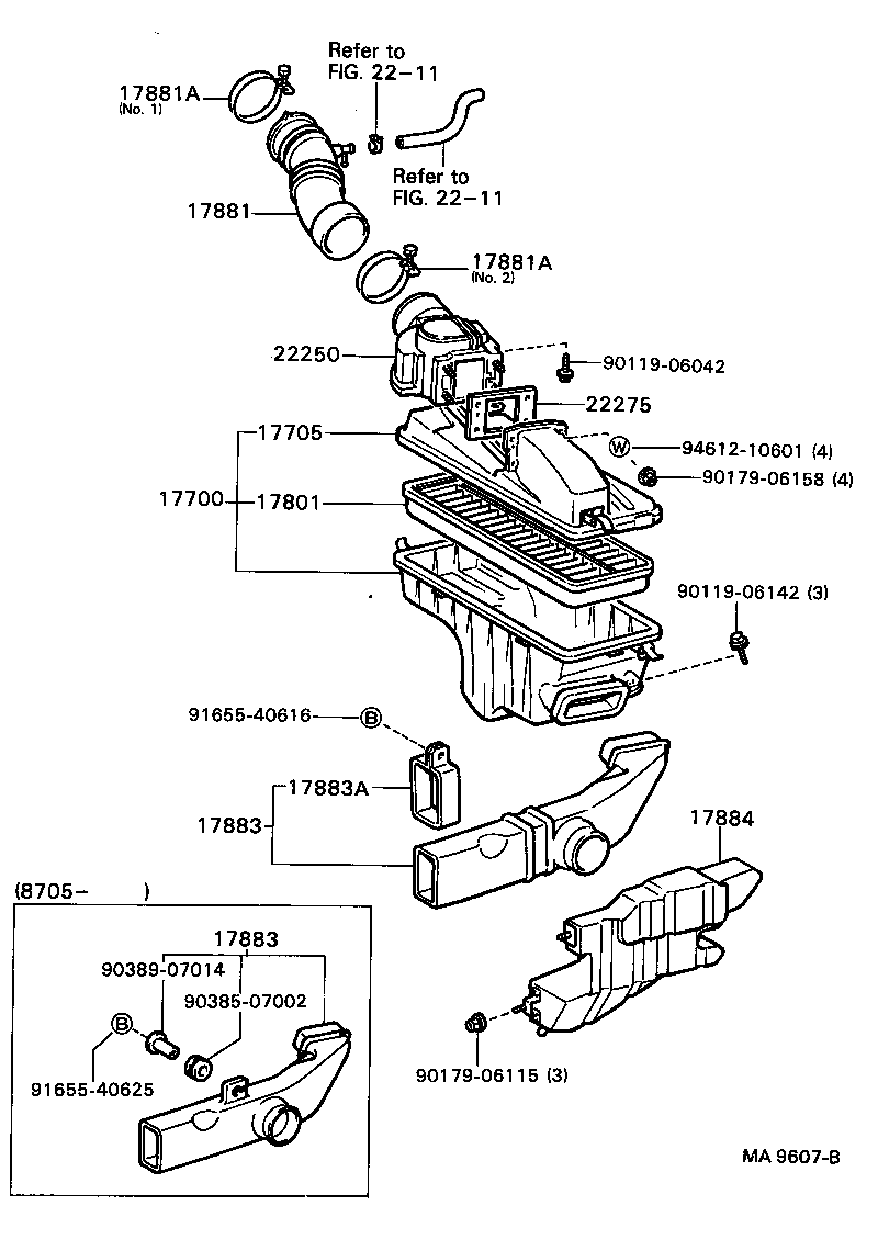  CAMRY VISTA |  AIR CLEANER