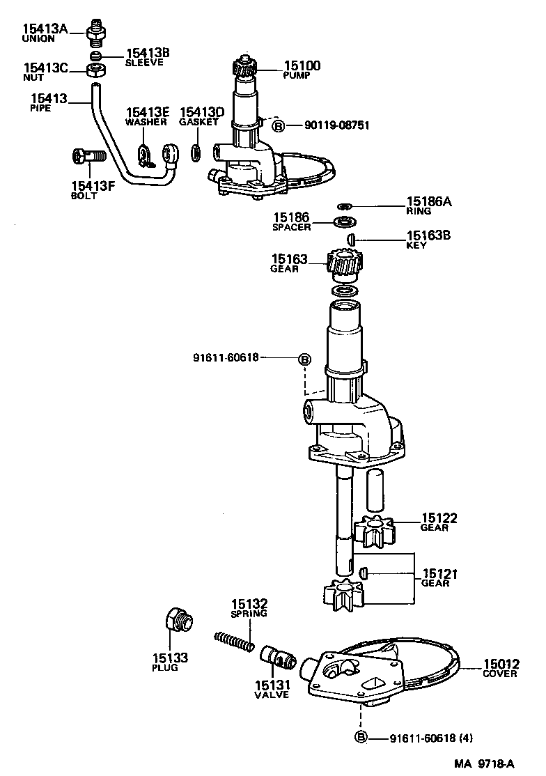  CROWN |  ENGINE OIL PUMP