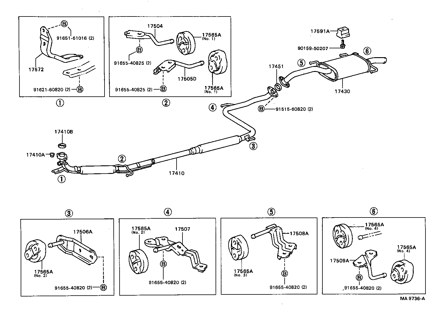  CARINA ED |  EXHAUST PIPE
