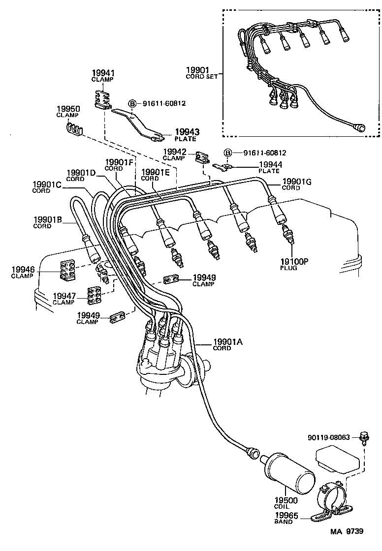  CROWN |  IGNITION COIL SPARK PLUG