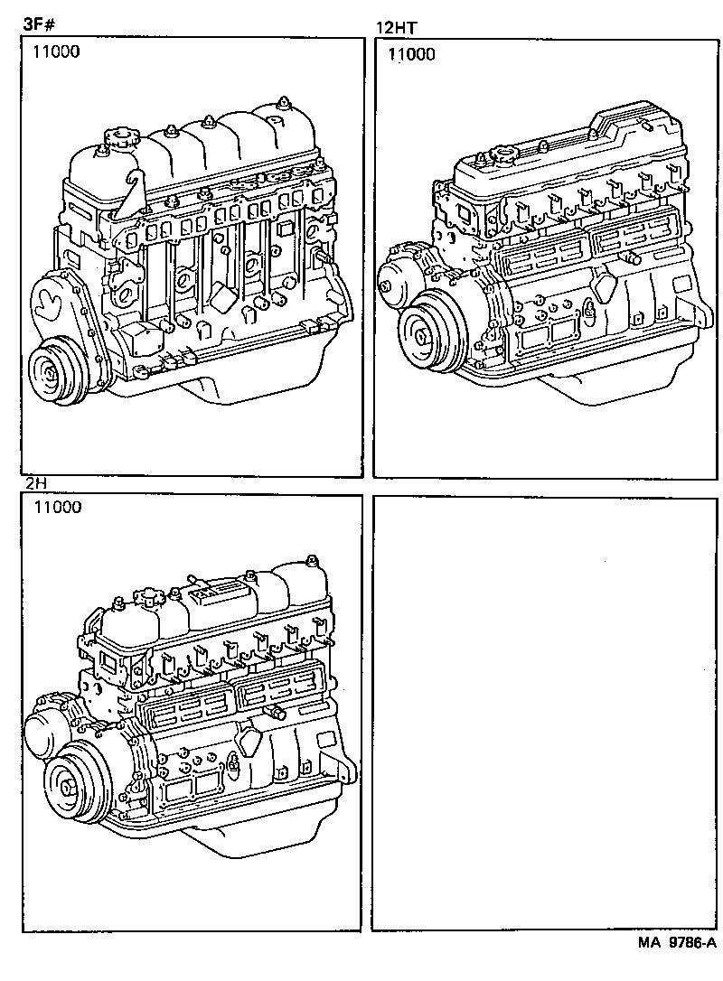  LAND CRUISER VAN |  PARTIAL ENGINE ASSEMBLY