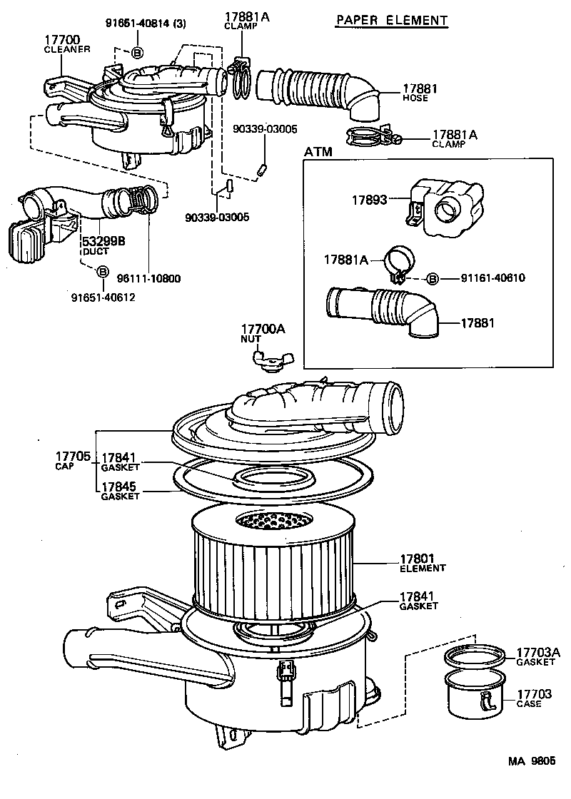  LAND CRUISER VAN |  AIR CLEANER
