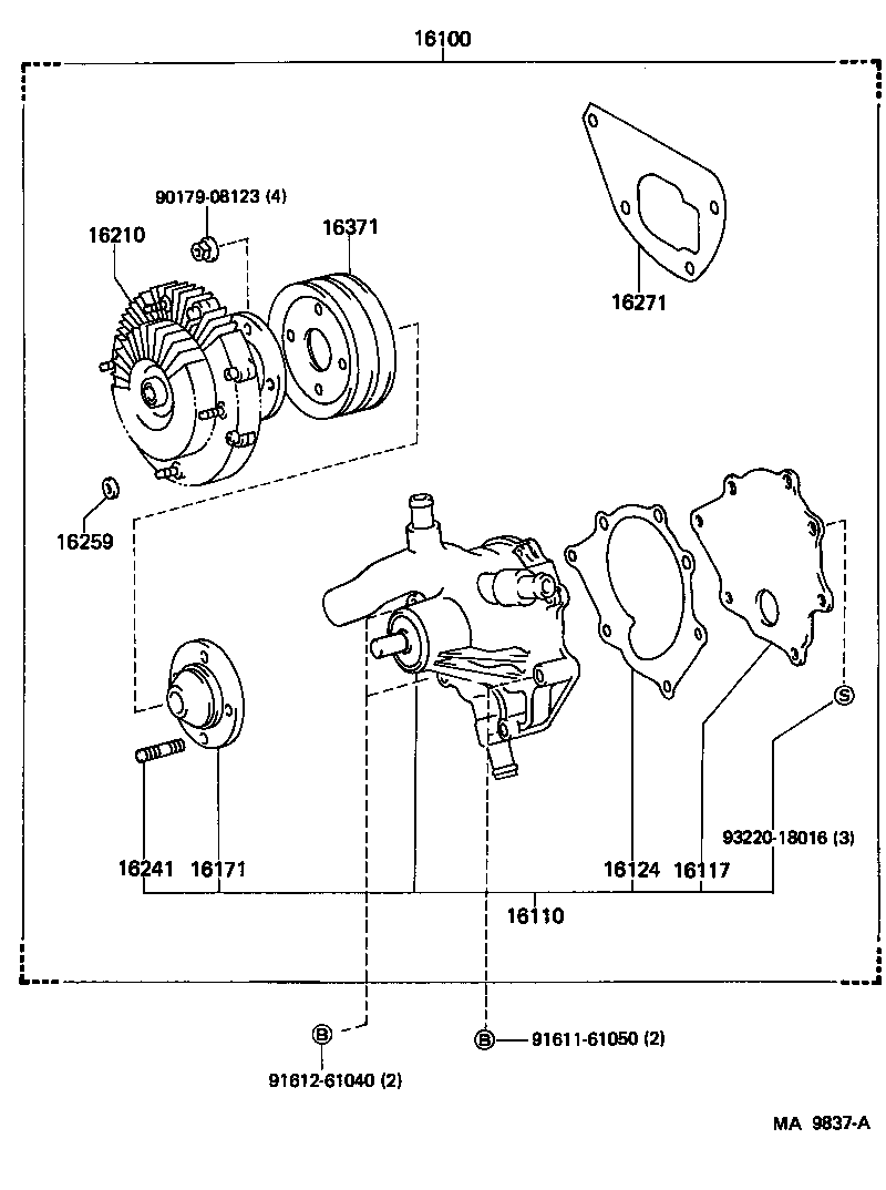  LAND CRUISER VAN |  WATER PUMP