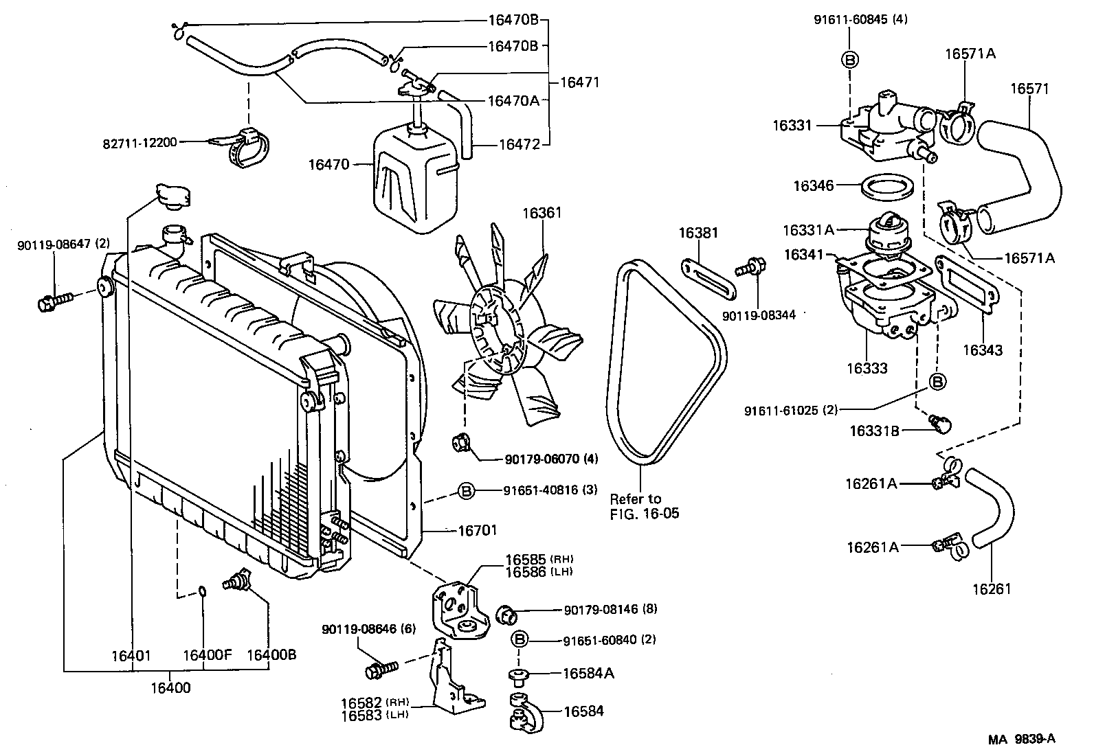  LAND CRUISER VAN |  RADIATOR WATER OUTLET