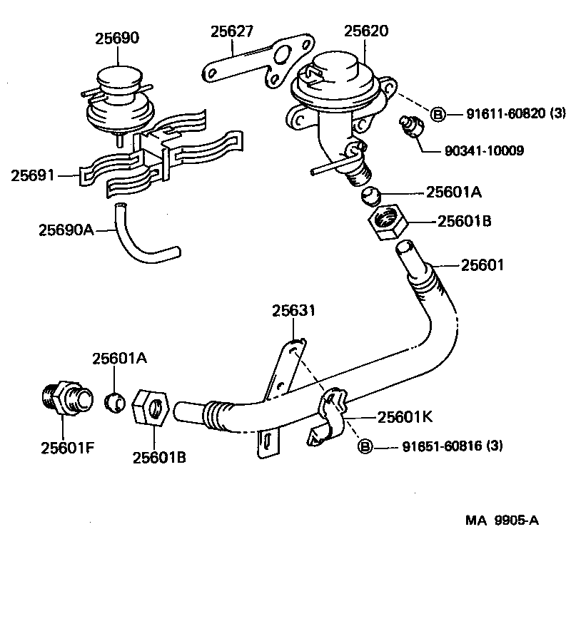  LAND CRUISER VAN |  EXHAUST GAS RECIRCULATION SYSTEM