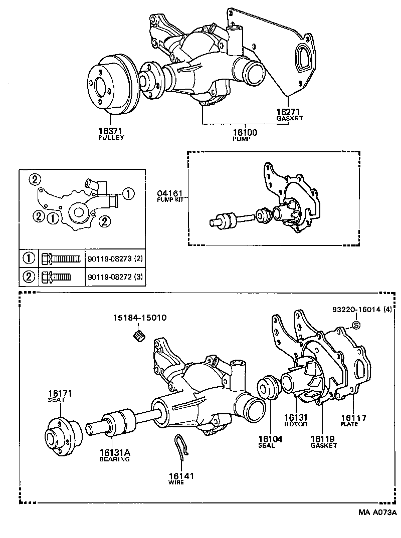  DYNA TOYOACE |  WATER PUMP