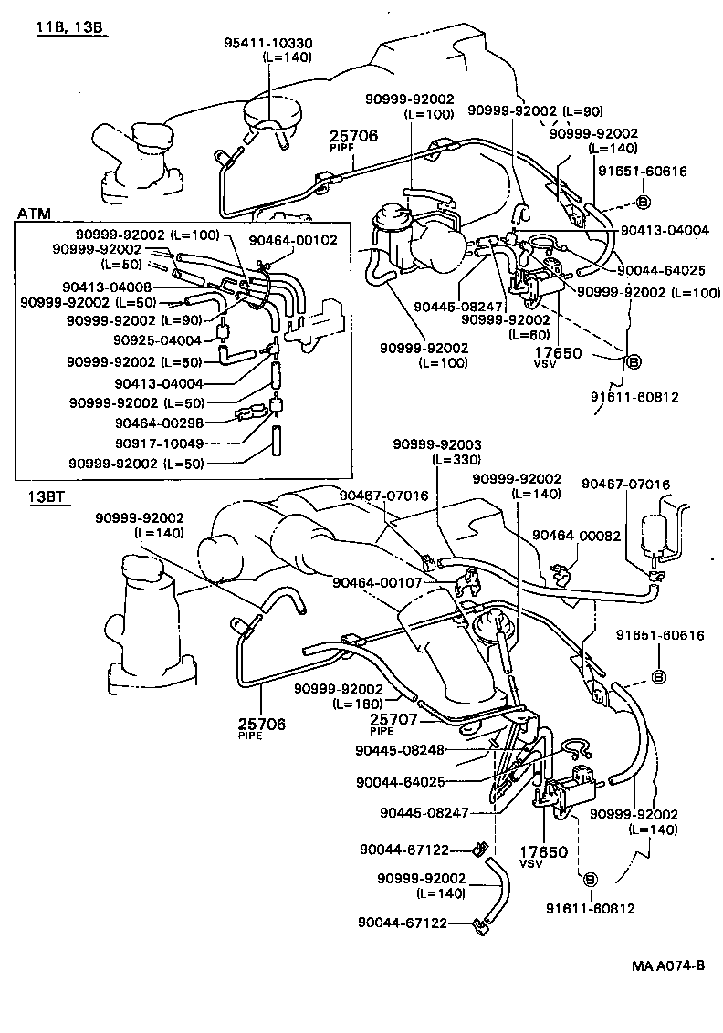  DYNA TOYOACE |  VACUUM PIPING
