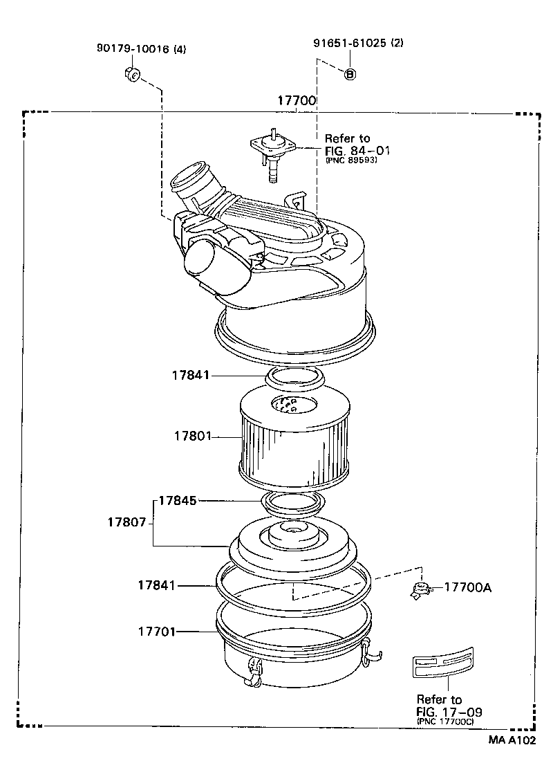  DYNA TOYOACE |  AIR CLEANER