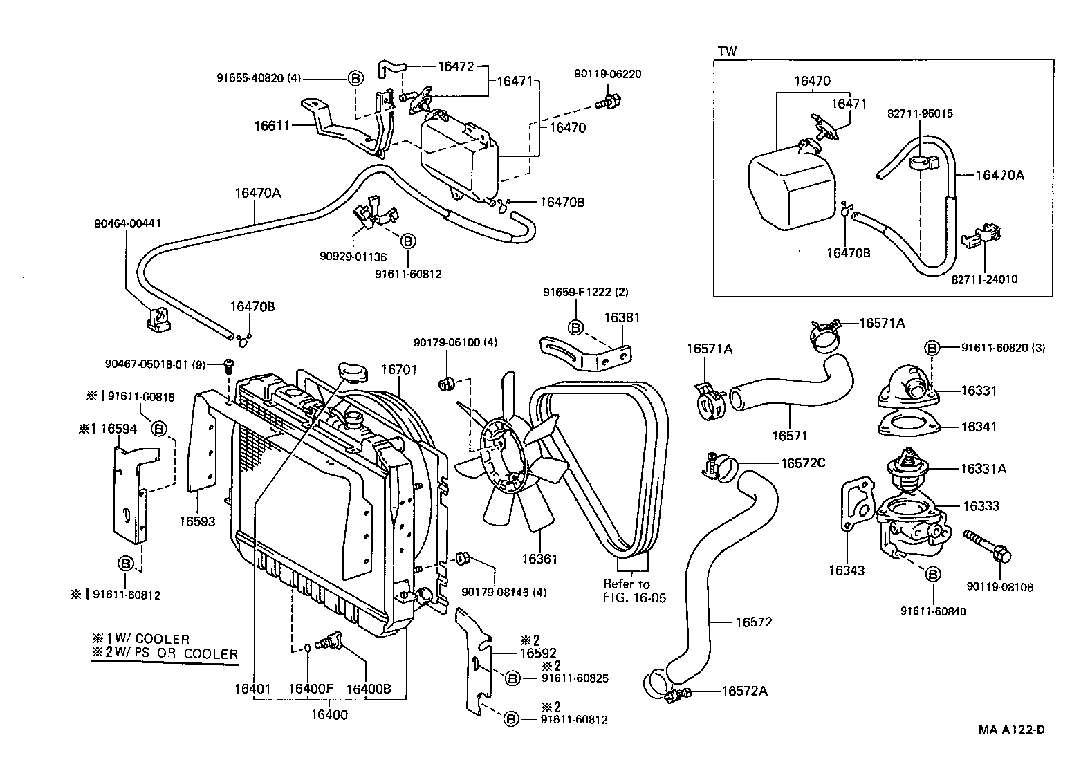  TOYOACE DYNA |  RADIATOR WATER OUTLET