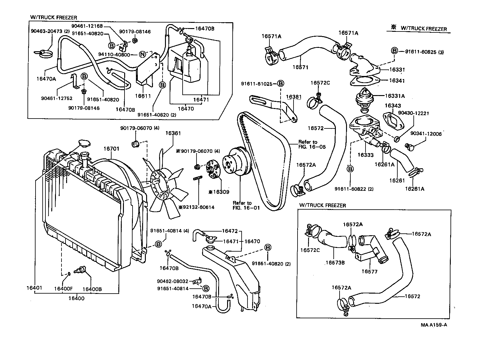  DYNA TOYOACE |  RADIATOR WATER OUTLET