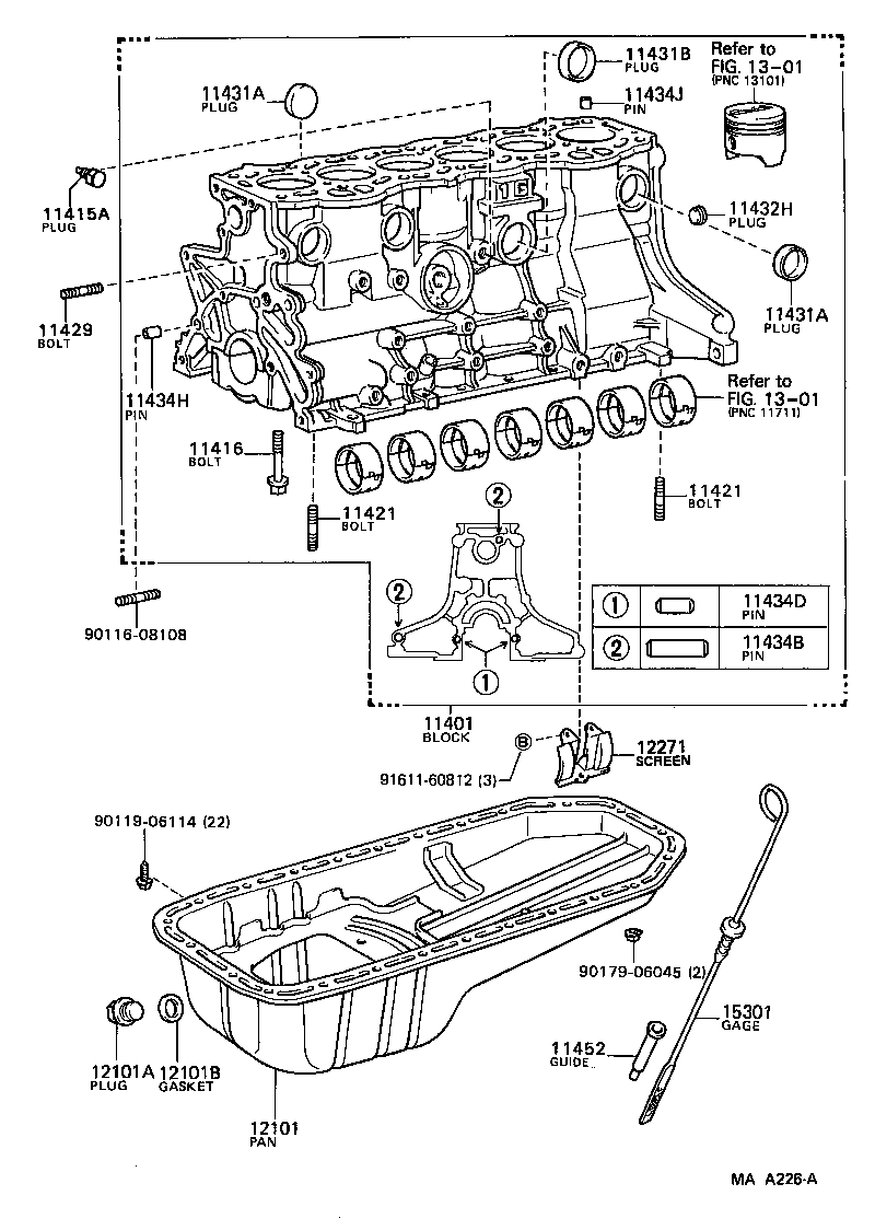  CROWN |  CYLINDER BLOCK