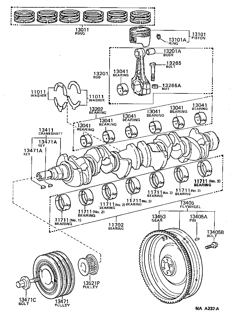  CROWN |  CRANKSHAFT PISTON
