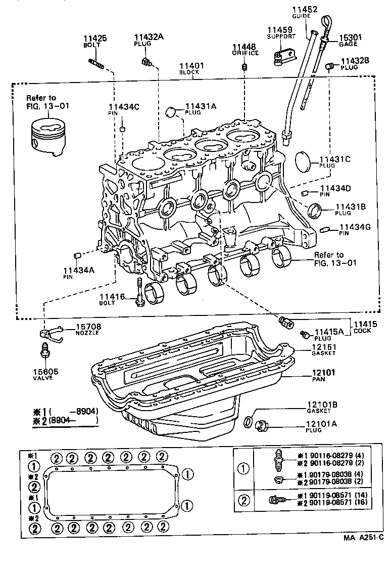  CROWN |  CYLINDER BLOCK