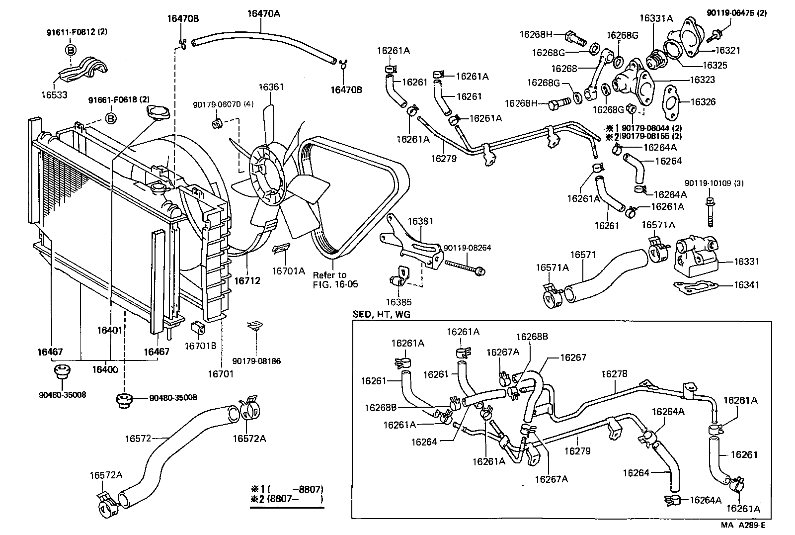 CROWN |  RADIATOR WATER OUTLET