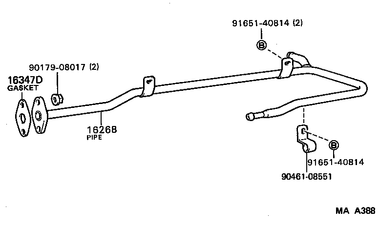  CROWN |  RADIATOR WATER OUTLET