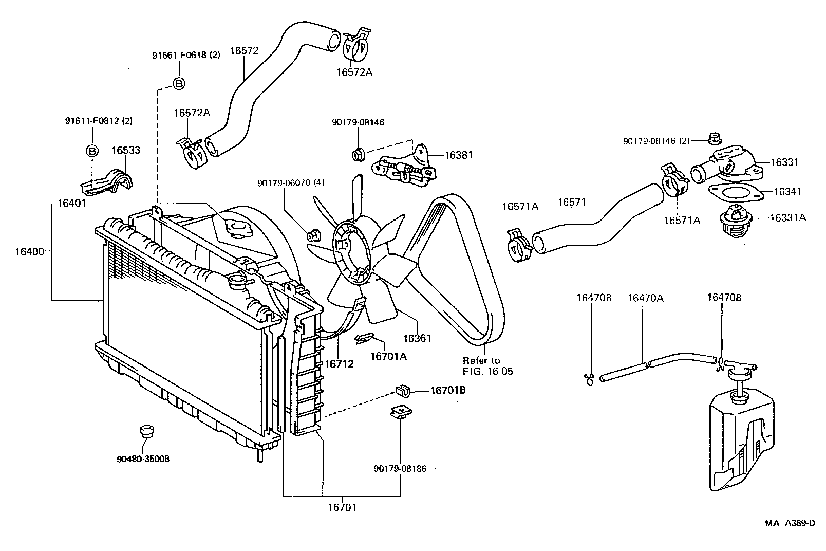  CROWN |  RADIATOR WATER OUTLET
