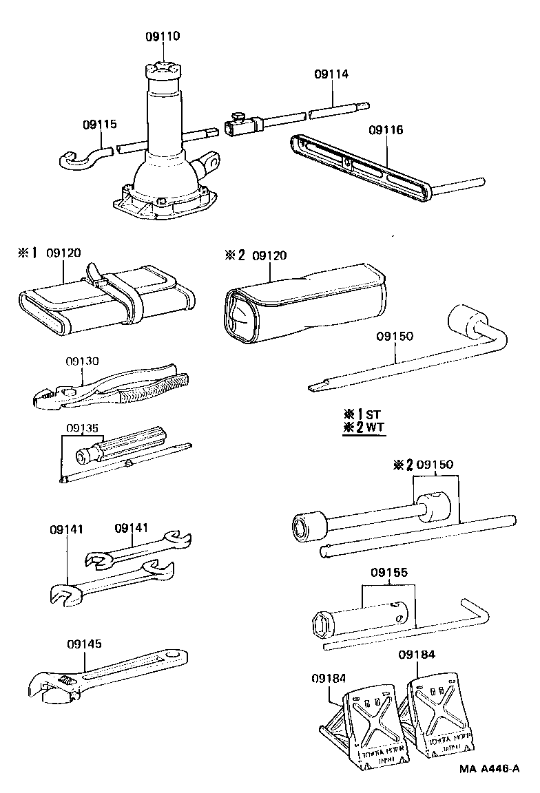  HIACE TRUCK |  STANDARD TOOL