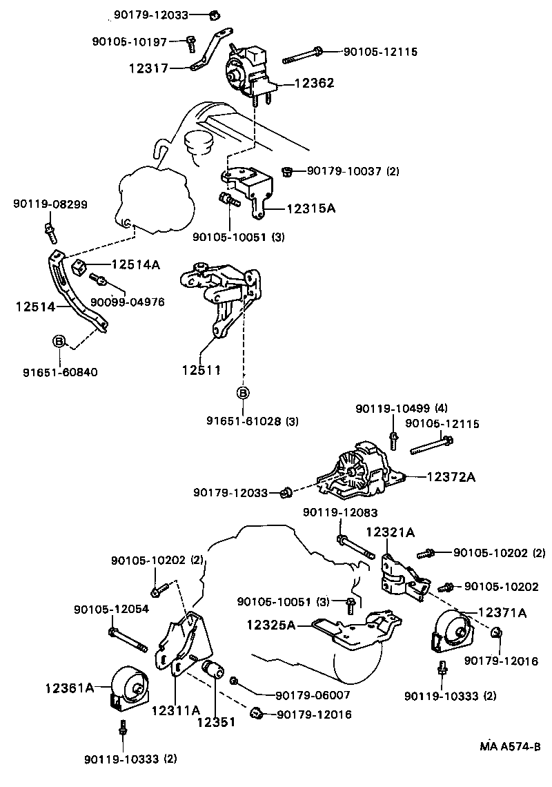  CAMRY VISTA |  MOUNTING
