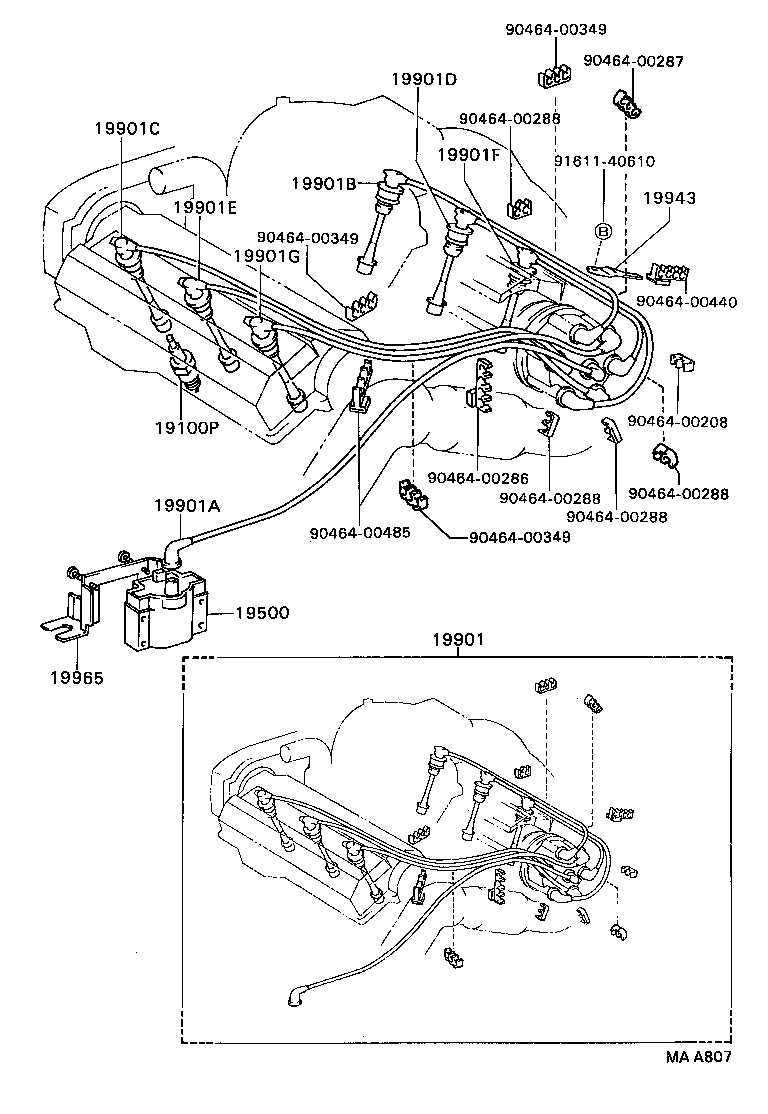  CAMRY VISTA |  IGNITION COIL SPARK PLUG