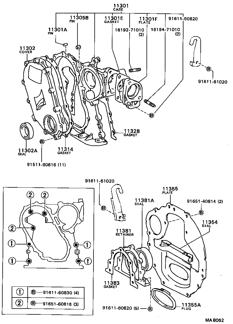  MARK 2 |  TIMING GEAR COVER REAR END PLATE