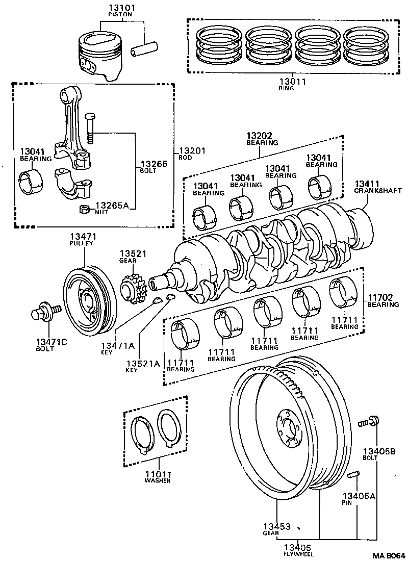  CRESTA |  CRANKSHAFT PISTON