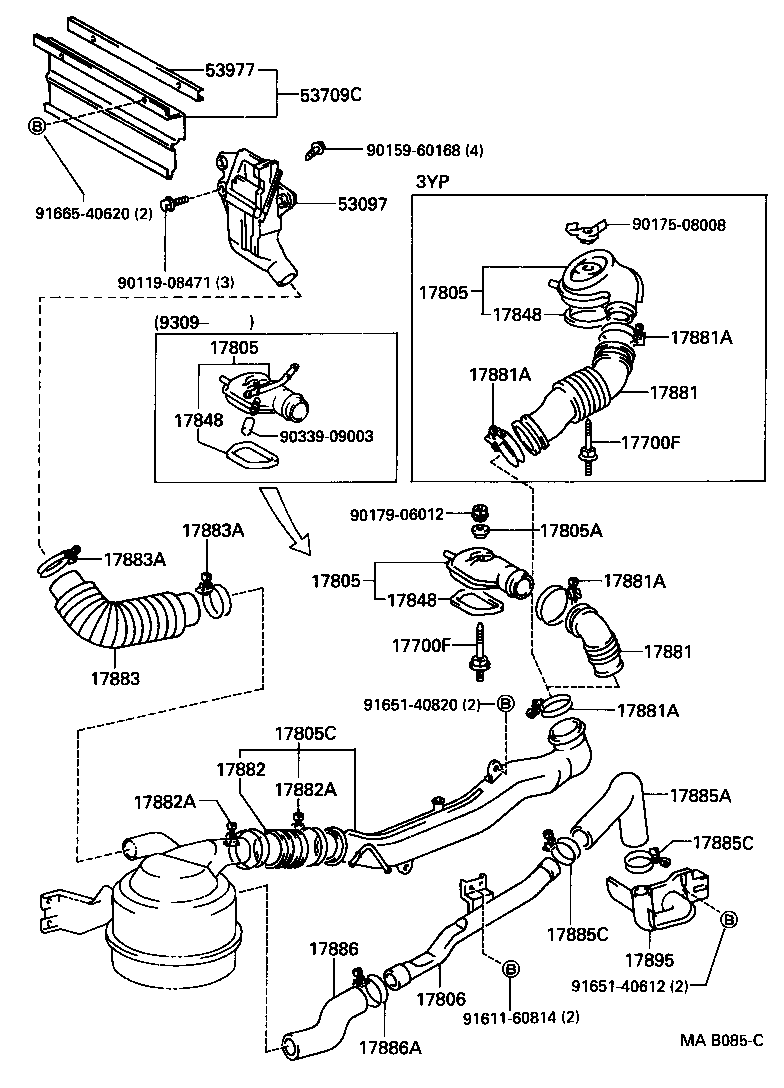  DYNA TOYOACE |  AIR CLEANER