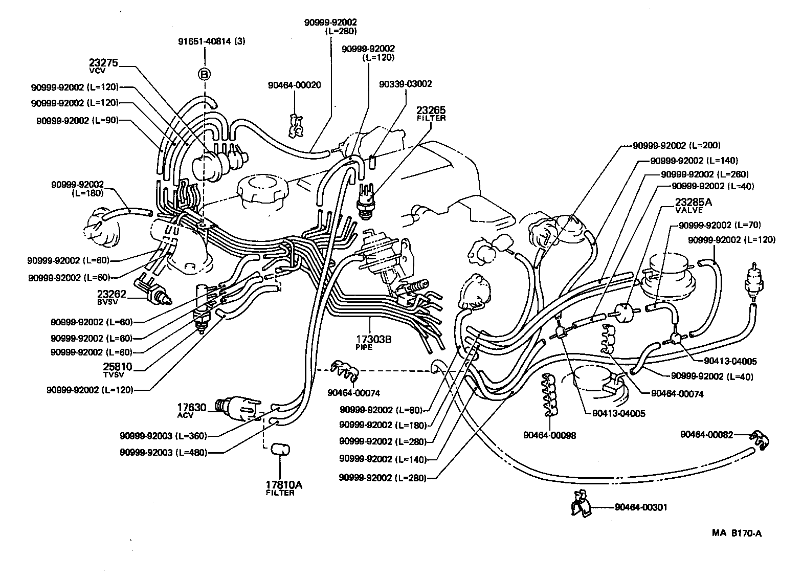  HIACE VAN WAGON |  VACUUM PIPING