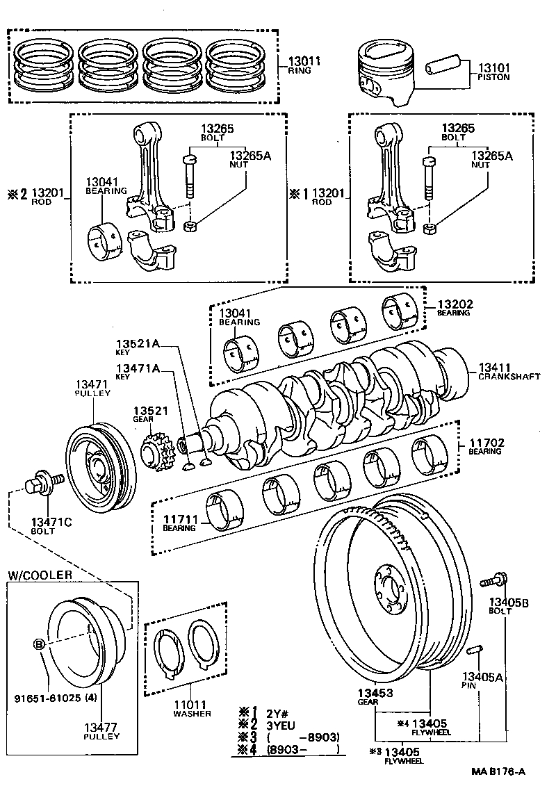  TOWN MASTERACE V WG |  CRANKSHAFT PISTON