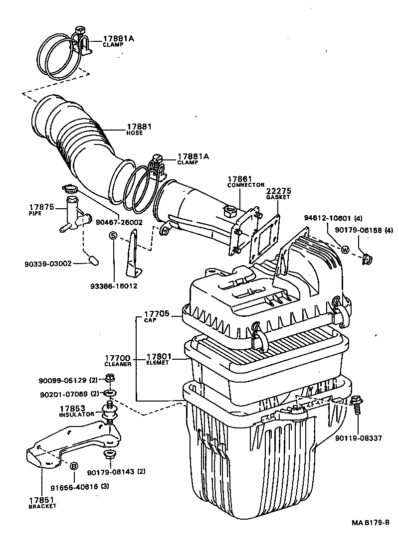  TOWN MASTERACE V WG |  AIR CLEANER