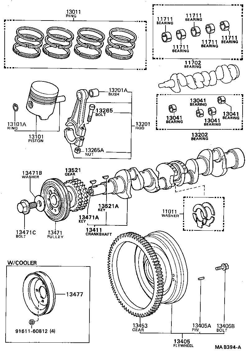  TOWN MASTERACE V WG |  CRANKSHAFT PISTON