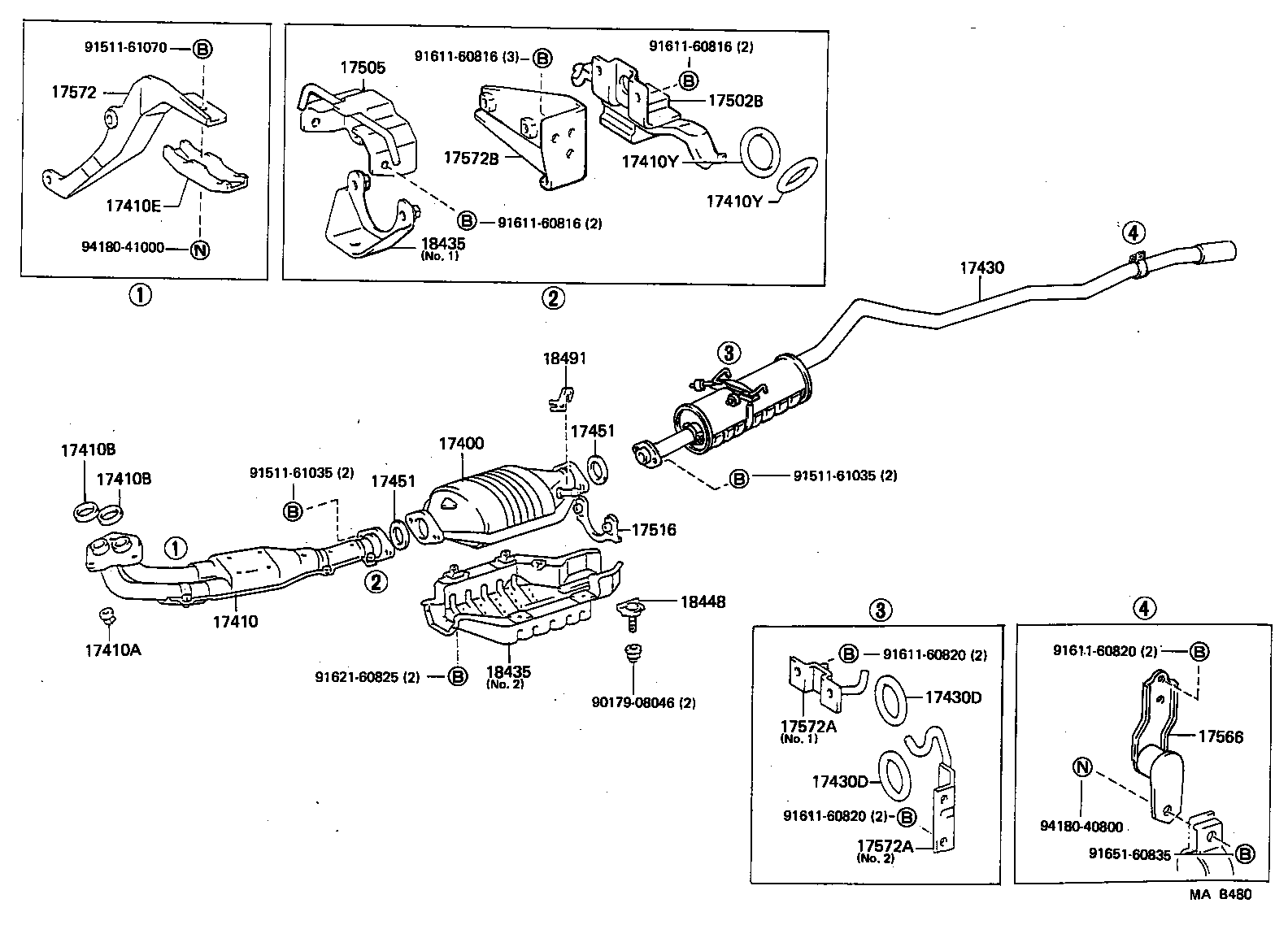  HIACE VAN WAGON |  EXHAUST PIPE