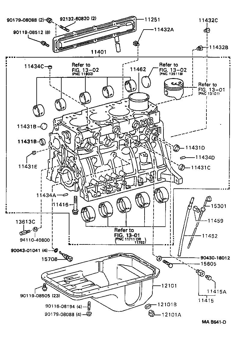  DYNA TOYOACE |  CYLINDER BLOCK