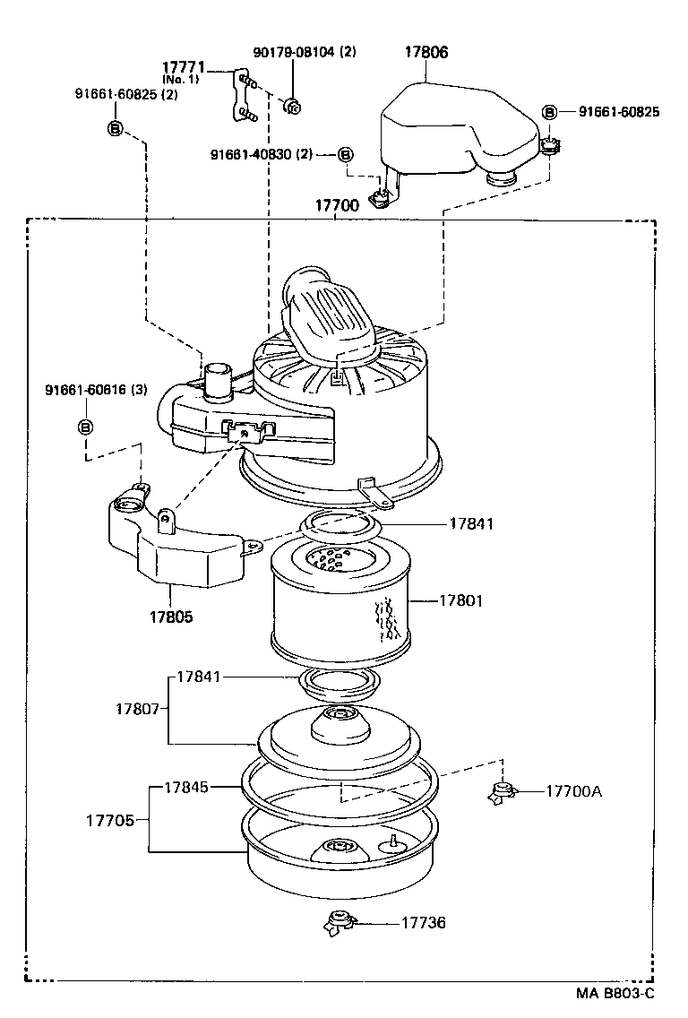  TOYOACE DYNA |  AIR CLEANER