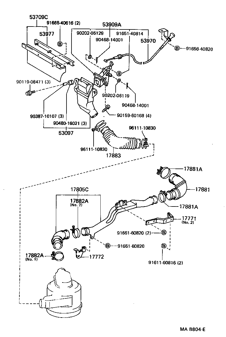  TOYOACE DYNA |  AIR CLEANER