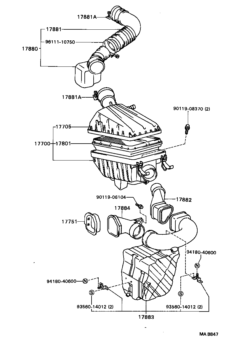  CELICA |  AIR CLEANER