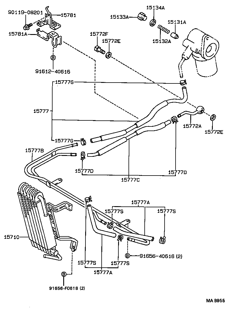  SOARER |  ENGINE OIL COOLER