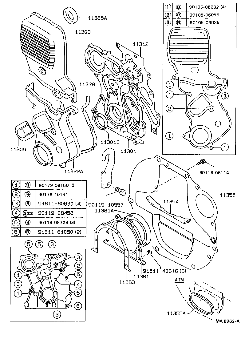  SOARER |  TIMING GEAR COVER REAR END PLATE
