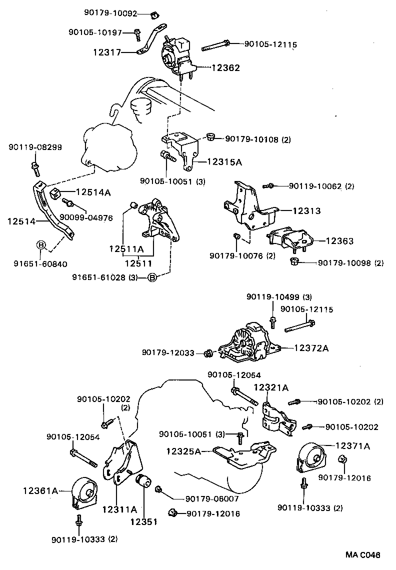  CAMRY VISTA |  MOUNTING