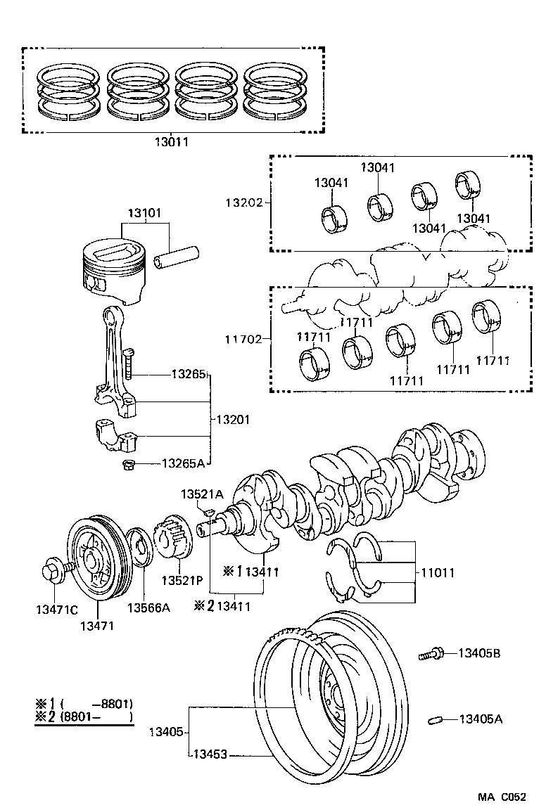  STARLET |  CRANKSHAFT PISTON