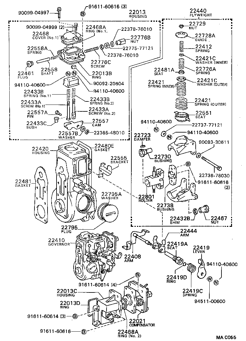  DYNA TOYOACE |  MECHANICAL GOVERNOR