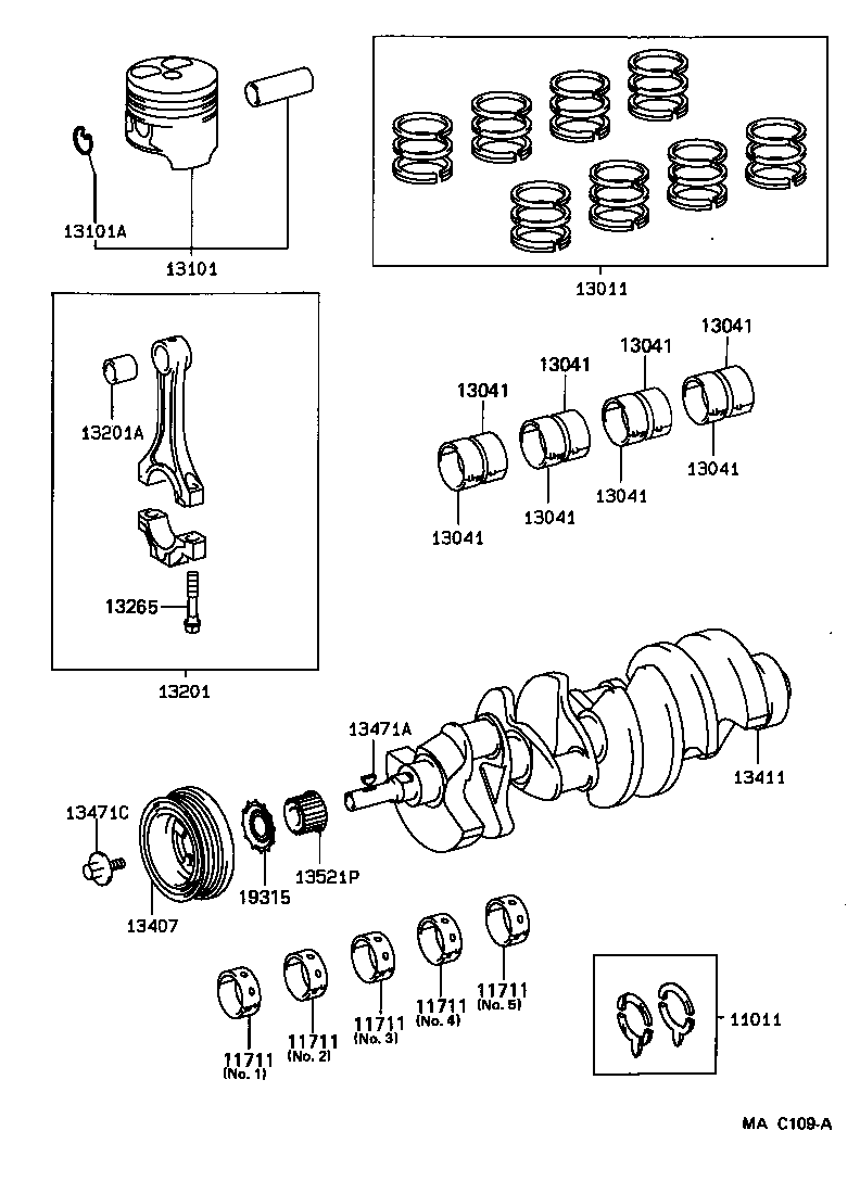  CROWN |  CRANKSHAFT PISTON