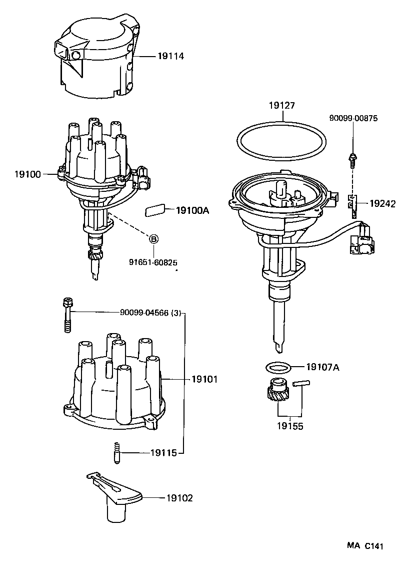  LAND CRUISER VAN |  DISTRIBUTOR